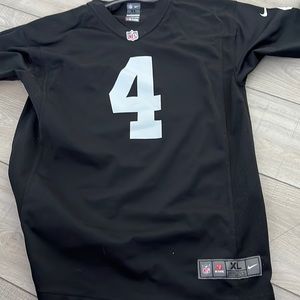 youth xl derek carr jersey
